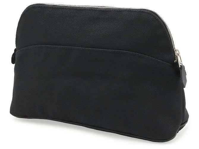 Hermès Pochette Hermes Bolide Nylon Canvas Black Nero - vista 2