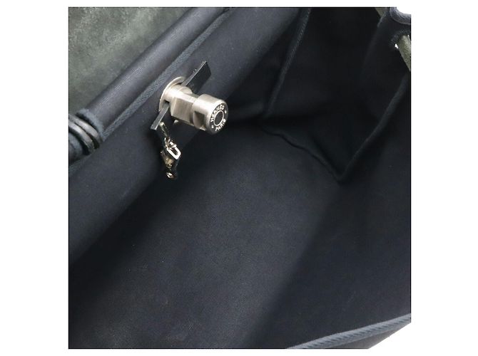 Hermès Hermes Toile Officier Leather Herbag MM Nero - vista 7