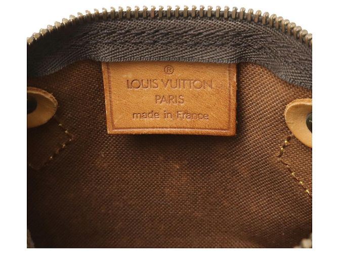 Borsa Louis Vuitton Monogram Mini Speedy Marrone - vista 7