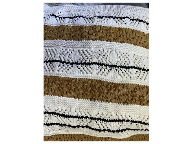 SéZane Top in maglia Malvina - Ecru/Senape/Nero Crudo - vista 5
