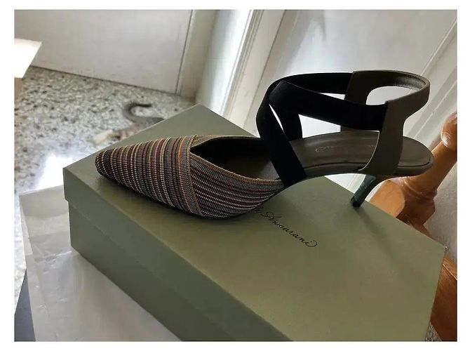 Autre Marque Daniele Ancarani Slingback-Pumps Multicolour Braun Schwarz Mehrfarben - Ansicht 3