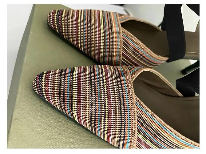 Autre Marque Daniele Ancarani Slingback-Pumps Multicolour Braun Schwarz Mehrfarben - Ansicht 9