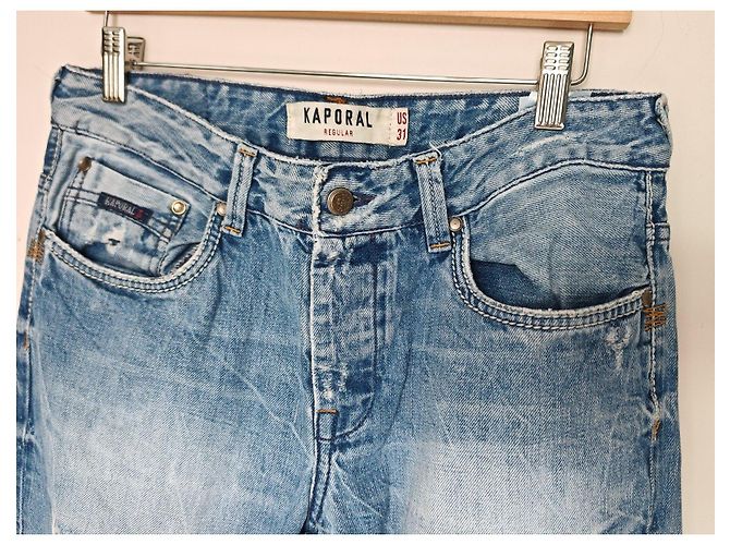 Autre Marque Jeans Kaporal lavati e strappati Blu - vista 4