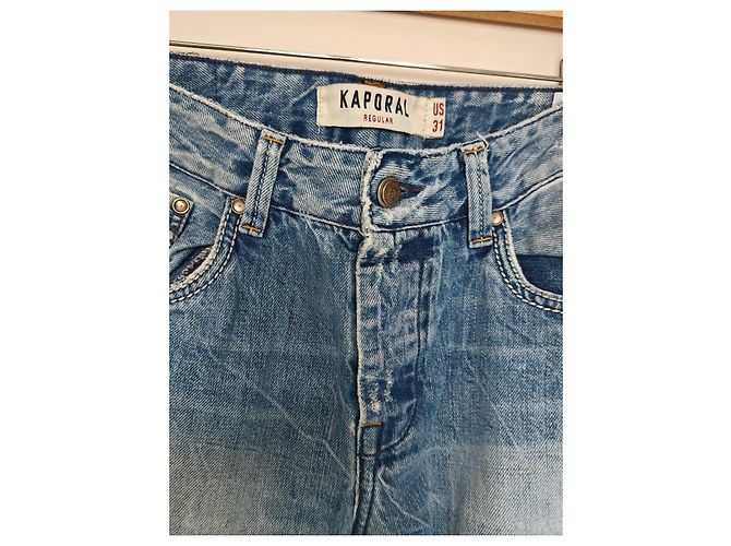 Autre Marque Jeans Kaporal lavati e strappati Blu - vista 5