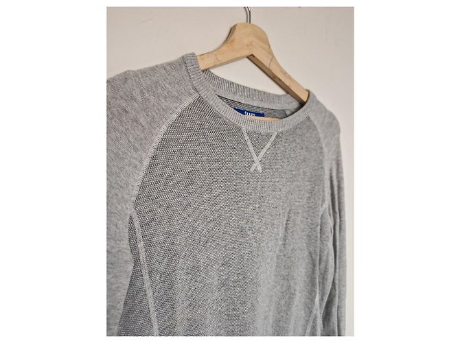 Autre Marque Jersey Jules de algodón gris textura gofre - vista 3