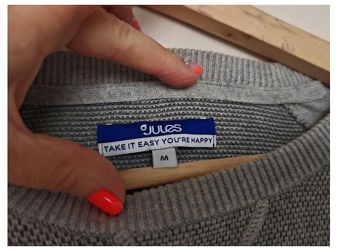 Autre Marque Jersey Jules de algodón gris textura gofre - vista 5