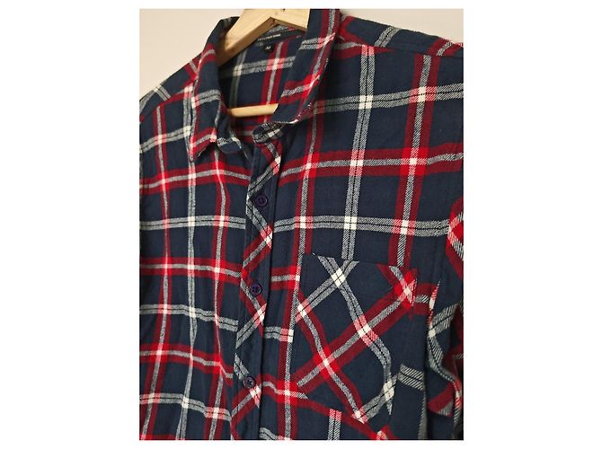 Autre Marque Camicia a quadri FIFTYFOUR DENIM da uomo - Blu/Rosso/Bianco - vista 4