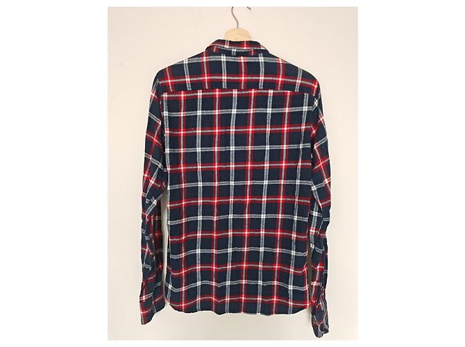 Autre Marque Camicia a quadri FIFTYFOUR DENIM da uomo - Blu/Rosso/Bianco - vista 6