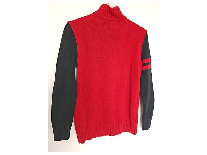 Polo Ralph Lauren 1/4 Zip Pullover - Rot/Schwarz Blau - Ansicht 7