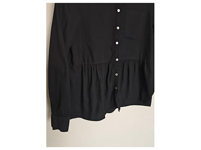 Ba&sh Camicia Nera con Volant Nero - vista 9