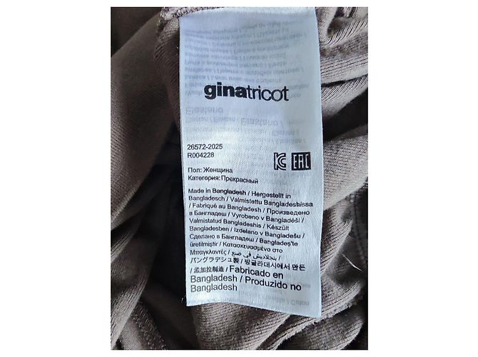 Autre Marque Ginatricot Braunes Langarm-Oberteil - Ansicht 17