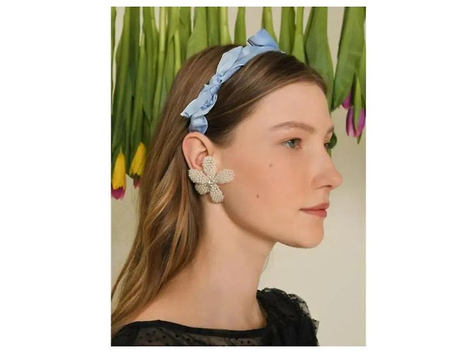 Autre Marque Sister Jane Cerchietto Lotte Ruched Bow - Cornflower Blue Blu chiaro - vista 2