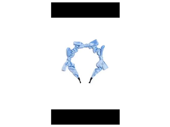 Autre Marque Sister Jane Cerchietto Lotte Ruched Bow - Cornflower Blue Blu chiaro - vista 5