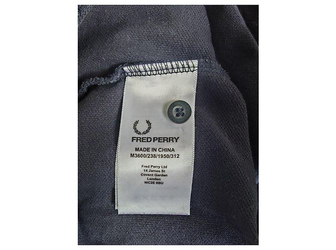 Polo Fred Perry Nero con Bordi Bianchi - vista 10