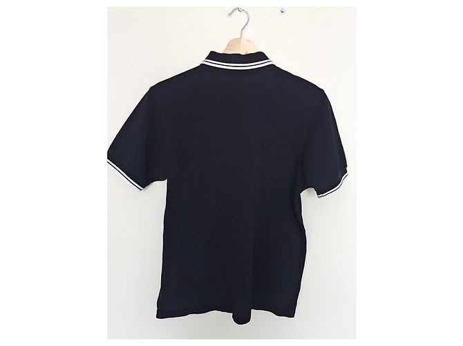 Polo Fred Perry Nero con Bordi Bianchi - vista 8