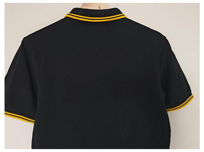 Polo Fred Perry Slim Fit - Nero e Giallo - vista 4