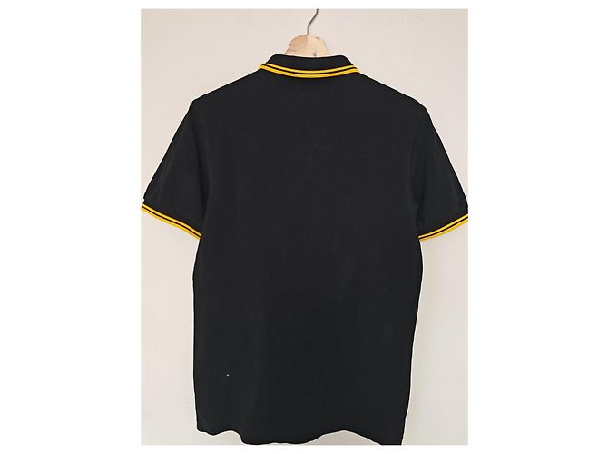Polo Fred Perry Slim Fit - Nero e Giallo - vista 5