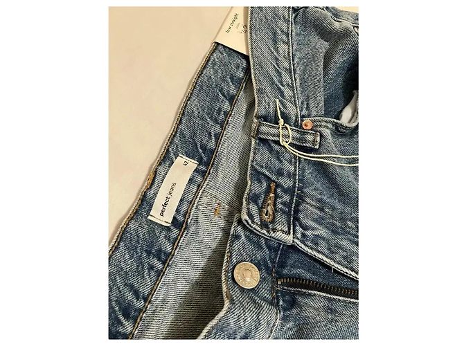 Autre Marque Perfect Jeans Vaqueros Rectos Tiro Bajo Azul Medio - vista 11