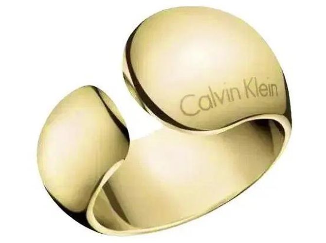 Anello aperto dorato Calvin Klein D'oro - vista 2