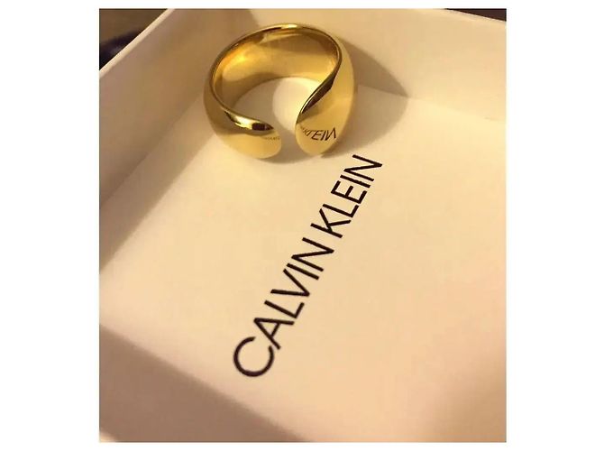 Anello aperto dorato Calvin Klein D'oro - vista 5