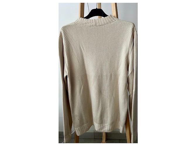 Louis Vuitton Pullover Wolle & Seide Beige mit Anker - Ansicht 4