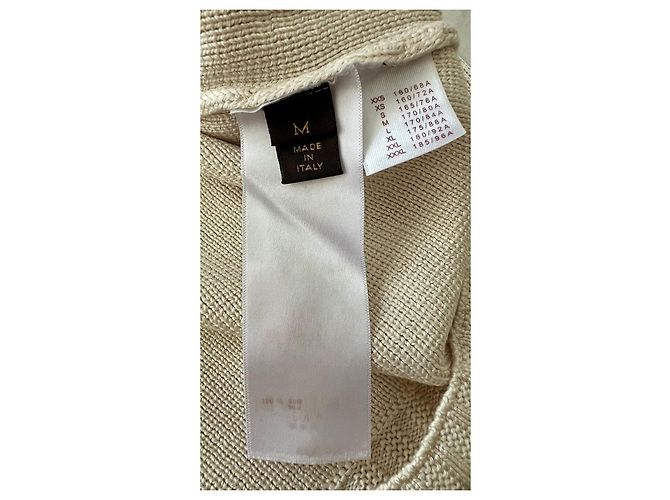 Louis Vuitton Pullover Wolle & Seide Beige mit Anker - Ansicht 6