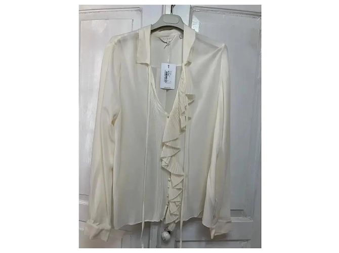 Ted Baker Rüschenbluse in Naturweiß Roh - Ansicht 2