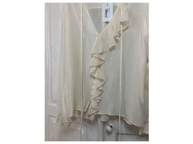 Ted Baker Rüschenbluse in Naturweiß Roh - Ansicht 7