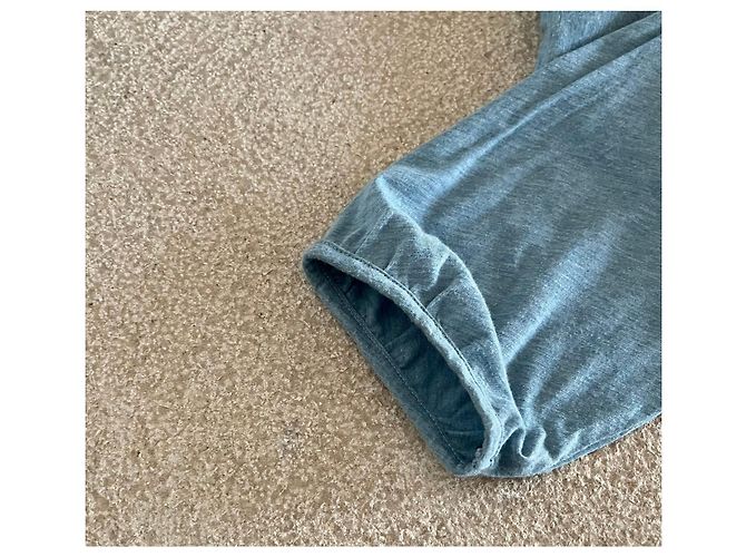 Autre Marque Muji T-shirt a maniche lunghe blu mélange - vista 7