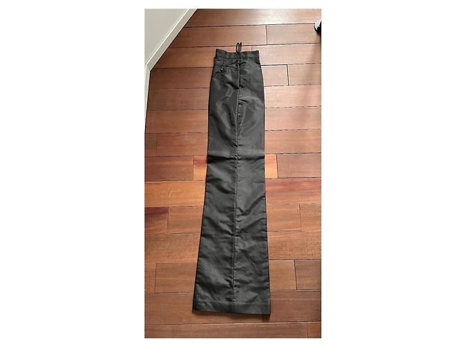 Prada weite Seidenhose schwarz - Ansicht 4