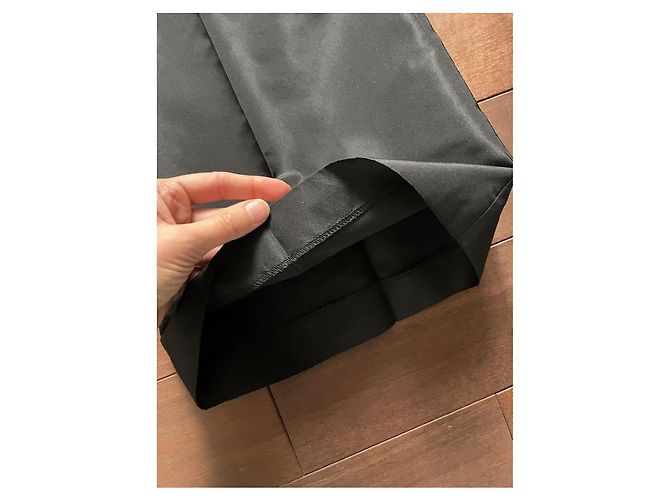 Prada weite Seidenhose schwarz - Ansicht 5