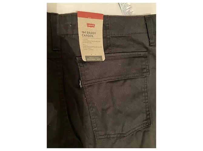 Levi's Pantalones Cargo Baggy '94 Negro - vista 3