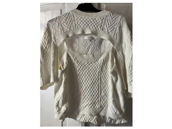 Miss Sixty Top de malha trançada branco - vista 10
