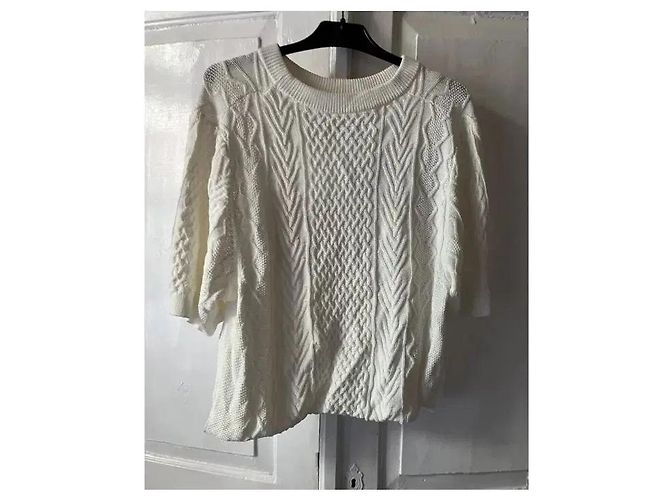 Miss Sixty Top de malha trançada branco - vista 12