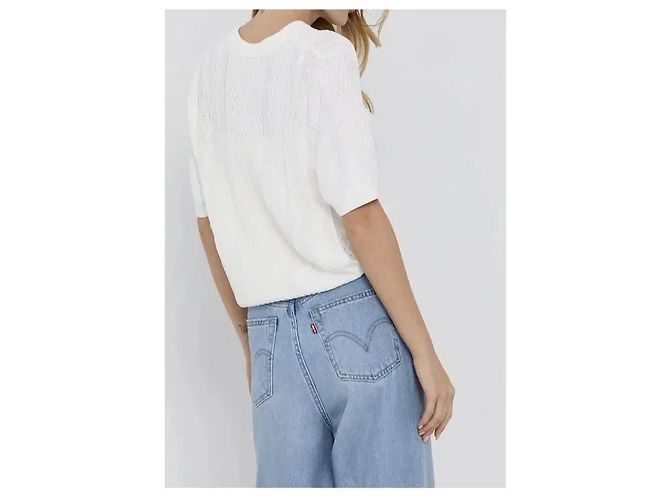 Miss Sixty Top de malha trançada branco - vista 9