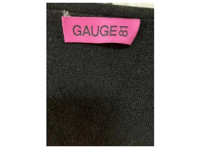 Autre Marque Gauge81 Schwarzes geripptes Strickoberteil - Ansicht 2