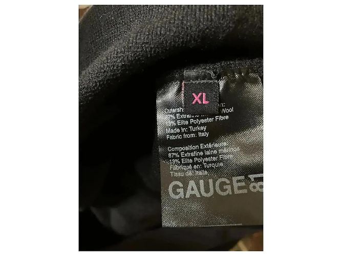 Autre Marque Gauge81 Schwarzes geripptes Strickoberteil - Ansicht 3