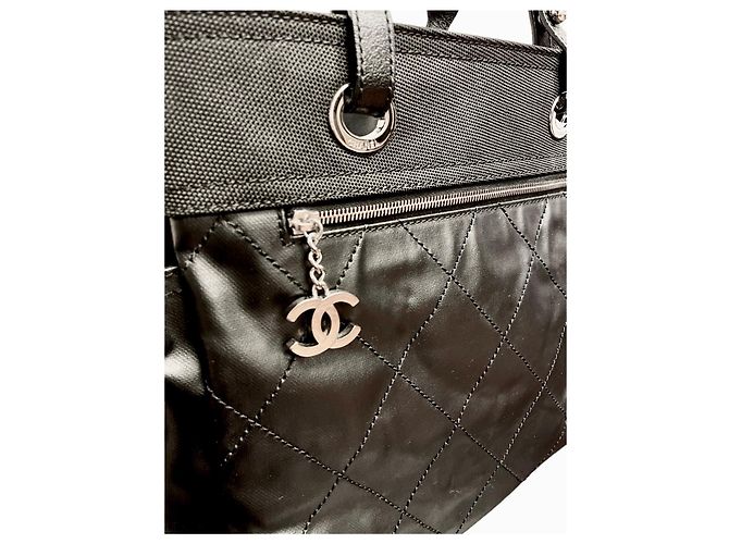 Chanel Biarritz GM Shopper Bag Schwarz - Ansicht 7