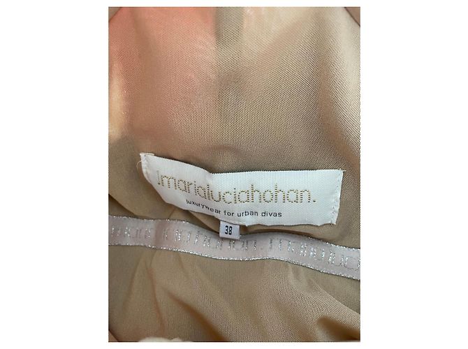 Autre Marque Maria Lucia Hohan Vestido de Tule e Renda Bege Preto - vista 14