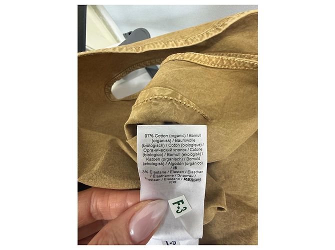 Ganni Conjunto de saia e regata algodão bege - vista 9