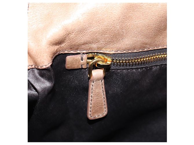 Borsa Miu Miu in pelle 2 modi Beige Oro Auth 182623SAM D'oro - vista 25