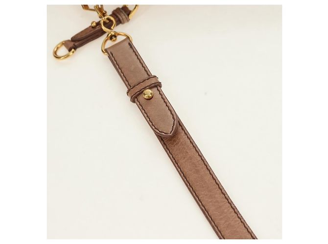 Borsa Miu Miu in pelle 2 modi Beige Oro Auth 182623SAM D'oro - vista 9