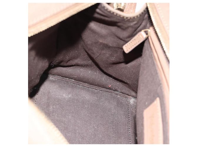 SAINT LAURENT Cavas chic Hand Bag Leather 2way Brown Gold 297957 Auth 183202A Marrone D'oro - vista 21