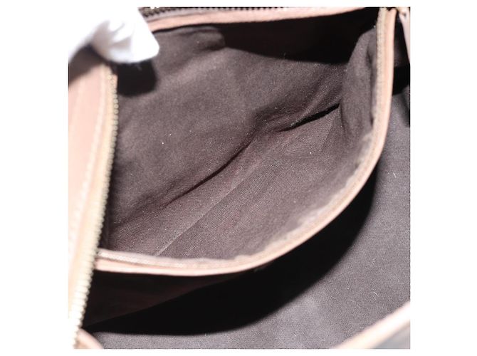 SAINT LAURENT Cavas chic Hand Bag Leather 2way Brown Gold 297957 Auth 183202A Marrone D'oro - vista 23