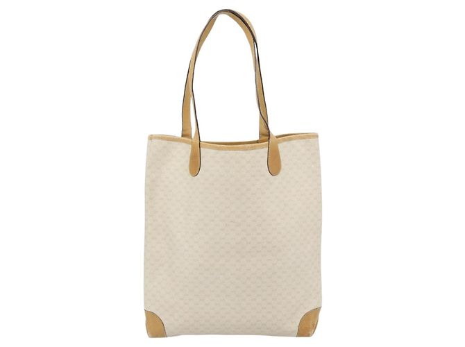 GUCCI Micro GG Supreme Web Sherry Line Tasche PVC Weiß 002 904 0131 Auth 182124 Rot Golden - Ansicht 2