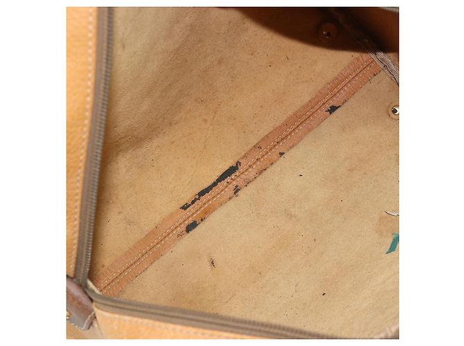 Borsa LOEWE Anagram in pelle marrone oro Auth 182145 D'oro - vista 11