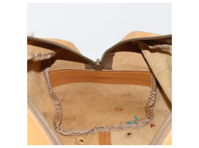 Borsa LOEWE Anagram in pelle marrone oro Auth 182145 D'oro - vista 12