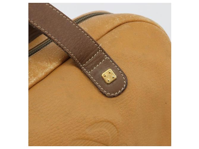Borsa LOEWE Anagram in pelle marrone oro Auth 182145 D'oro - vista 17