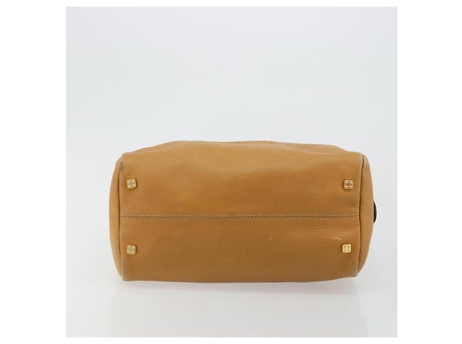 Borsa LOEWE Anagram in pelle marrone oro Auth 182145 D'oro - vista 5