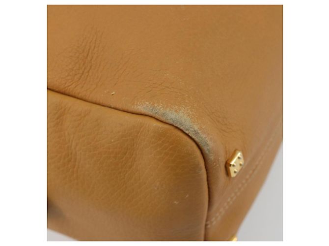 Borsa LOEWE Anagram in pelle marrone oro Auth 182145 D'oro - vista 9